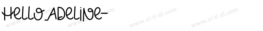 hello_adeline字体转换