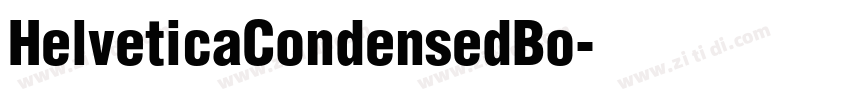 HelveticaCondensedBo字体转换