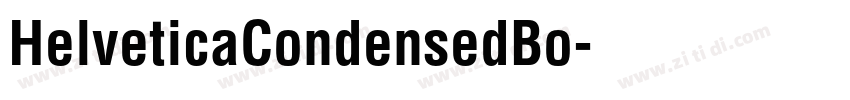 HelveticaCondensedBo字体转换