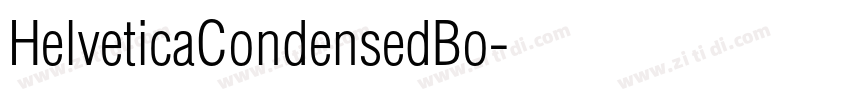 HelveticaCondensedBo字体转换