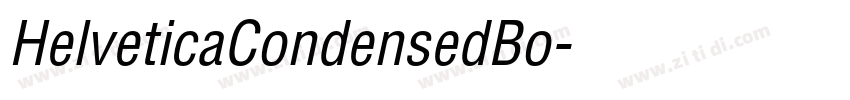 HelveticaCondensedBo字体转换