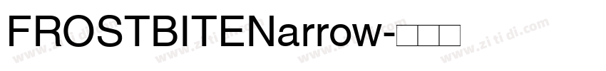 FROSTBITENarrow字体转换