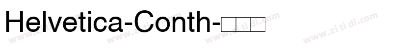 Helvetica-Conth字体转换