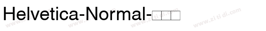 Helvetica-Normal字体转换