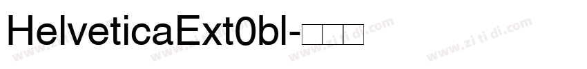 HelveticaExt0bl字体转换