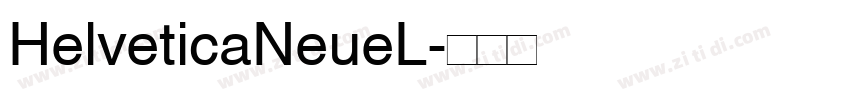 HelveticaNeueL字体转换
