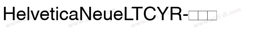 HelveticaNeueLTCYR字体转换