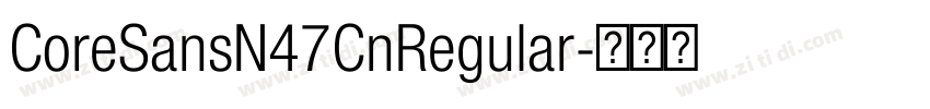 CoreSansN47CnRegular字体转换