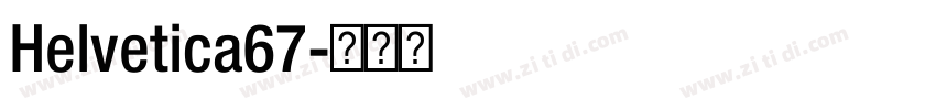 Helvetica67字体转换