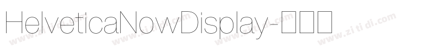 HelveticaNowDisplay字体转换