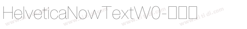 HelveticaNowTextW0字体转换