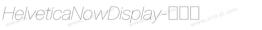 HelveticaNowDisplay字体转换