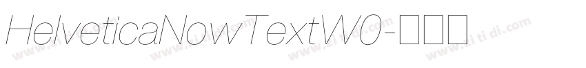 HelveticaNowTextW0字体转换