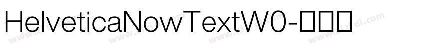 HelveticaNowTextW0字体转换