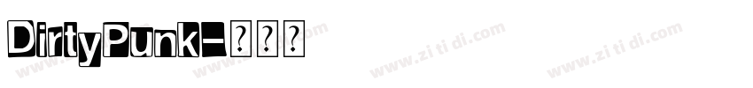 DirtyPunk字体转换