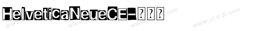 HelveticaNeueCE字体转换