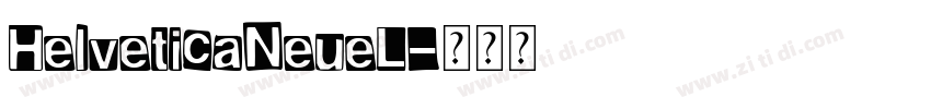 HelveticaNeueL字体转换