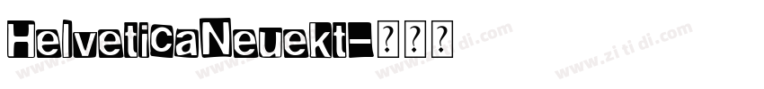 HelveticaNeuekt字体转换