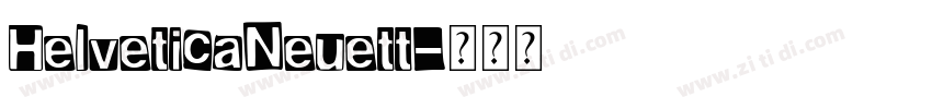 HelveticaNeuett字体转换