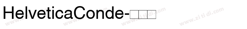 HelveticaConde字体转换