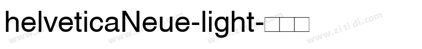 helveticaNeue-light字体转换