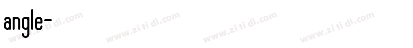 angle字体转换