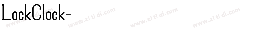 LockClock字体转换