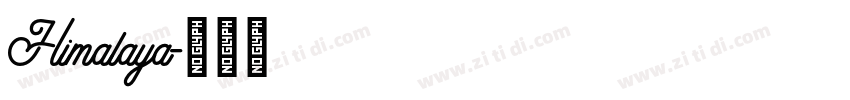 Himalaya字体转换