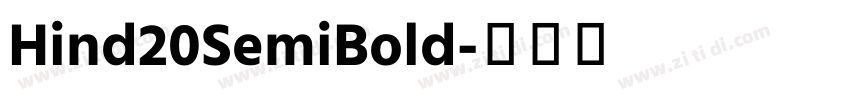 Hind20SemiBold字体转换