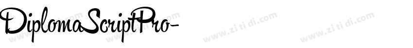 DiplomaScriptPro字体转换 DiplomaScriptPro字体转换
