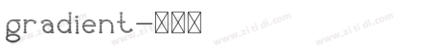 gradient字体转换