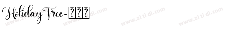 HolidayFree字体转换