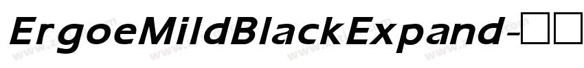 ErgoeMildBlackExpand字体转换