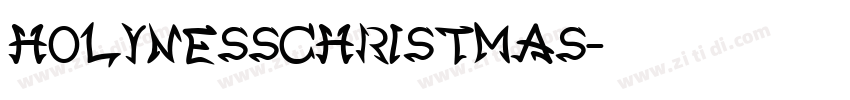 HOLYNESSCHRISTMAS字体转换