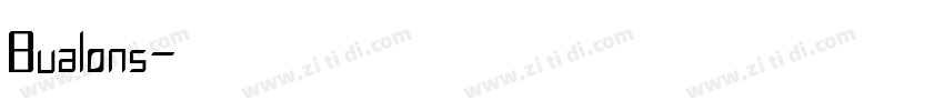 Bualons字体转换