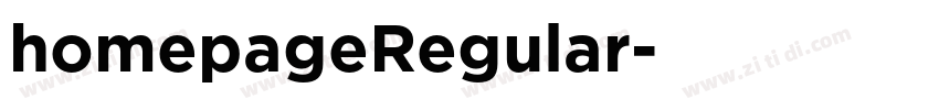 homepageRegular字体转换 homepageRegular字体转换
