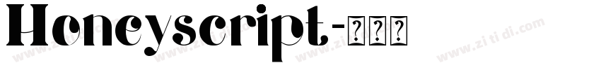 Honeyscript字体转换