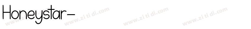 Honeystar字体转换