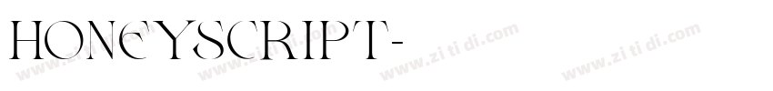 Honeyscript字体转换