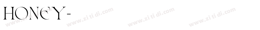 honey字体转换