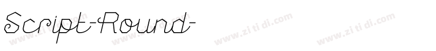 Script-Round字体转换 Script-Round字体转换