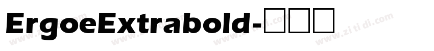 ErgoeExtrabold字体转换
