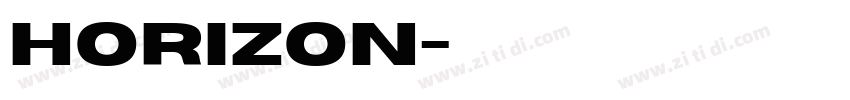 Horizon字体转换