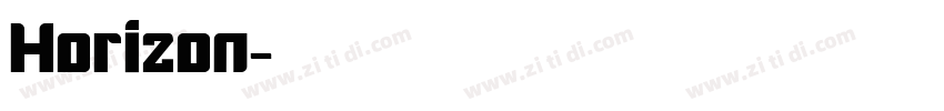 Horizon字体转换