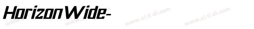HorizonWide字体转换