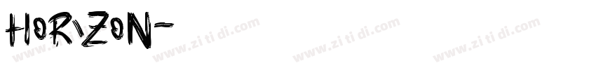 Horizon字体转换