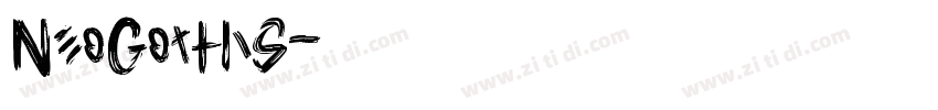 NeoGothis字体转换