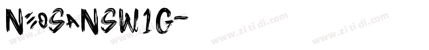 NeoSansW1G字体转换