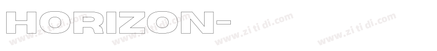 Horizon字体转换