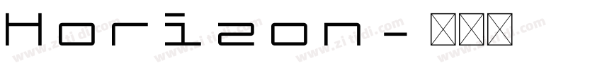Horizon字体转换